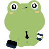 Tired Office Frog in Tie