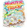 Monster Truck Neon Explosion