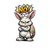 Nope Easter Bunny Easter