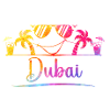 Dubai Palm Trees Summer Sunglasses Design