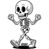 Dancing Skeleton Streetwear