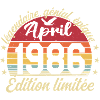 1986 avril Anniversaire avril 1986