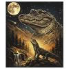 Moon Crocodile Forest Howl Moonlight