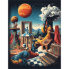 Surreal Planetarium Cityscape