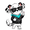 Little Dalmatian Peace Sign