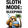 Sleepy Sloth Palm Night