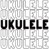 Ukulele typography