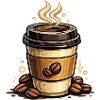 Kaffee Kunst Becher