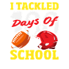 100 Days School Football Design Sport
