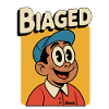 Biaged Retro Cartoon Hero