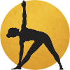 Minimalist Yoga Triangle Silhouette