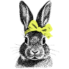 Häschen mit Schleife