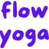 Flow Yoga Hand Lettering Purple