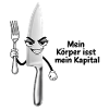 Freches Küchenmesser-Motiv
