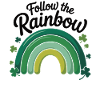 Följ The Rainbow St Patricks Day T-shirt
