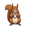 Its Fine Im Fine Kaffee Eichhörnchen