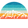 Dachstein Ramsau Austria Retro Sunset
