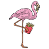 Flamingo French fries