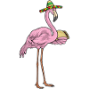 Taco au flamant rose