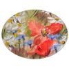 Rote Mohn- und Gänseblümchen-Wiesen-Malerei