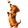 Dachshund and Bee Whimsy