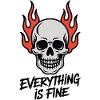 Crâne en feu Tout va bien