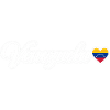 Venezuela-Skript mit Flagge Herz Liebe