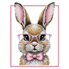 Cute Bunny mit Brille – Lustiges Hasendesign 