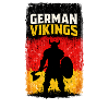 Deutsche Wikinger – Wikingerkrieger-Deutschland-Flagge