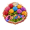 Easter Neon Roses Flower Mix