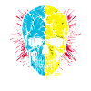 Skull Split Neon Palette