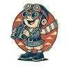Aviator Scout with Binoculars