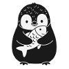 Poisson-pingouin, animal mignon
