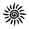 minimalist sun symbol