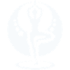 Yoga Silhouette im Mondkreis