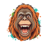 Laughing Orangutan Comic