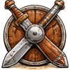 Bouclier et Épées Viking