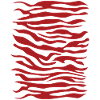 Zebra Pattern Red