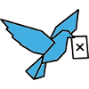 Brieftaube Wahlzettel Vogel Bunt