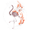 Black Metal Flamingo – Burning Palm Tree Gothic