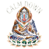Calm Down Monkey Meditating Lotus