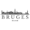 Bruges Belgique, silhouette de Bruges