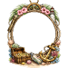 Maritime frame with treasure and anchor