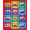 Glasmosaik-pop art kassettebånd
