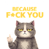Meow Attitude: Bold Cat Quote