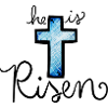 Azure Cross Brushstroke