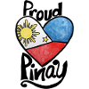 Philippines flag Heart Sketch