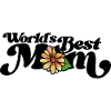 Aquarelle Sunny Daisy sur fond noir
