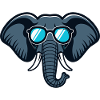 Elephant Retro Glasses