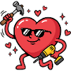 Funny Valentine's Day greeting for men: carpenters,
